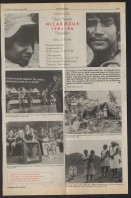 Image of sheet 19850160 photo 17: Das Frauenbataillon Veronica Lacayo ist aus Leon und im Nachschub tätig. Die Frauen haben eigene Brüder, Männer und Söhne im Krieg verloren und AMNLAE hat ihnen einen Einsatz möglich gemacht. Für die Männer an der Front sind sie eine Aufmunterung. Die jüngste hat sogar ihre Lippen rot angestrichen. 2 tanzen miteinander eng verschlungen. Lachender Soldat mit Munition um den Körper. Gruppenbild der Soldatinnen. Gruppenbild der Frauen mit Gabriel Gabrielle Baur, Kristina Konrad und Anne (?) und Olivia. Ein Soldat beim rasieren. Kristina beim Abmarsch. Olivia Portrait und beim Abstieg vom Cerro 1300. Frauen tanzen. Kalaschnikow AK-47 Awtomat Kalaschnikowa, obrasza 47 (kyrillisch ??????? ??????????? ??????? 47), ein sowjetisch-russisches Sturmgewehr. 
Tabakfelder bei Esteli. Soldaten. Nicaragua 1985
«Cerro 1300», Dpto. de Nueva Segovia, 1985

about oh